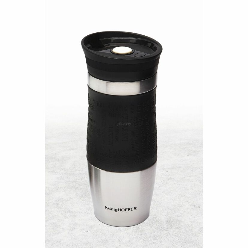 Kubek termiczny Konighoffer Loara 400 ml czarny