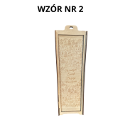 Skrzynka na wino drewniana świąteczna - 8