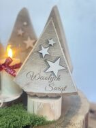 Choinka drewniana z grawerem personalizowana - 2