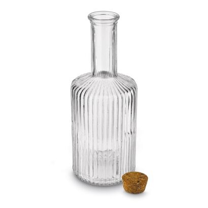 Karafka szklana z korkiem Tadar Strip 500 ml