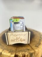 Elegancki Drewniany komplet 2 Organizerów na przyprawy - 9 Przegródek - 5