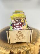 Elegancki Drewniany komplet 2 Organizerów na przyprawy - 9 Przegródek - 3