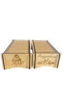 Elegancki Drewniany komplet 2 Organizerów na przyprawy - 9 Przegródek - 6