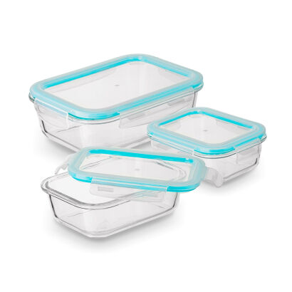 Szklane pojemniki na żywność Konighoffer Largo 350 ml 600 ml 1 l