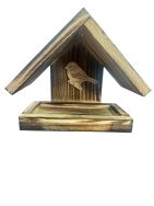 Drewniany Karmnik naścienny - 2