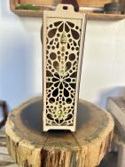 Skrzynka na wino drewniana ażurowa - 4