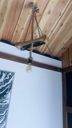 Lampa wisząca rustykalna 1 żarówka