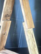 Drewniane Choinki Dekoracyjne zestaw 2 szt 50cm i 80 cm - 4