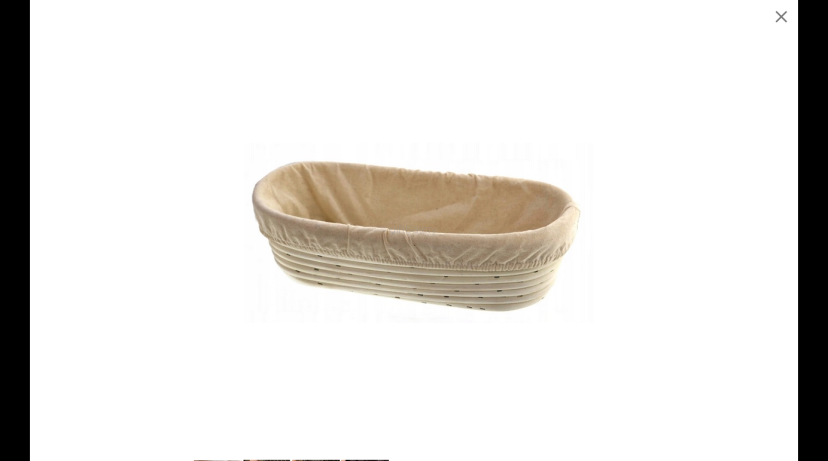 Koszyk do wyrastania chleba Rattan prostokątny 25x15x7 cm